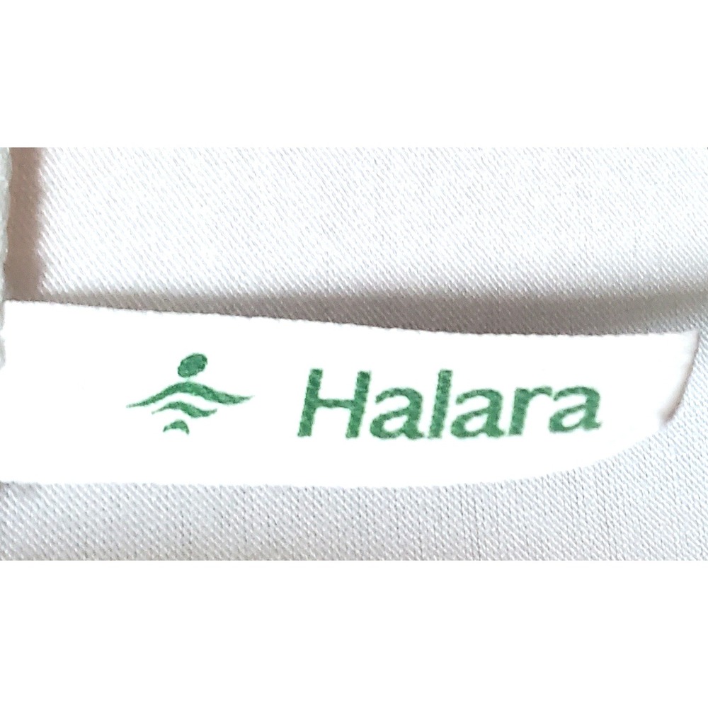 Halara Dress S White Gather Waist Great Draping Midi Batwing Tummy Control Flowy - Picture 10 of 11